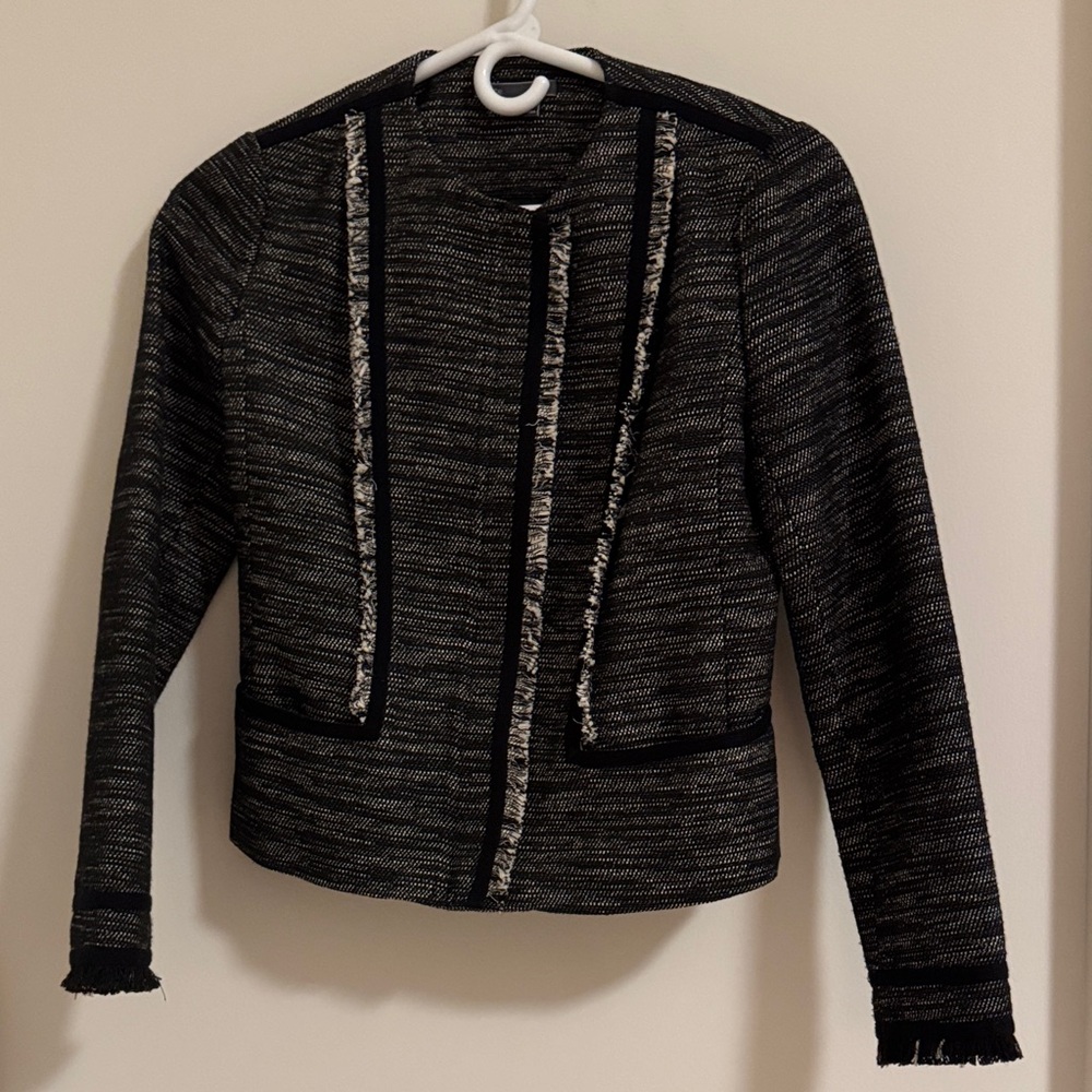 Vince Black and white Tweed Blazer